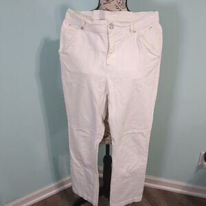 Max mara white denim jeans 8
